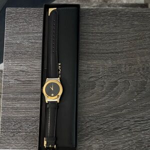 Movado Black and Gold Men's Watch never worn